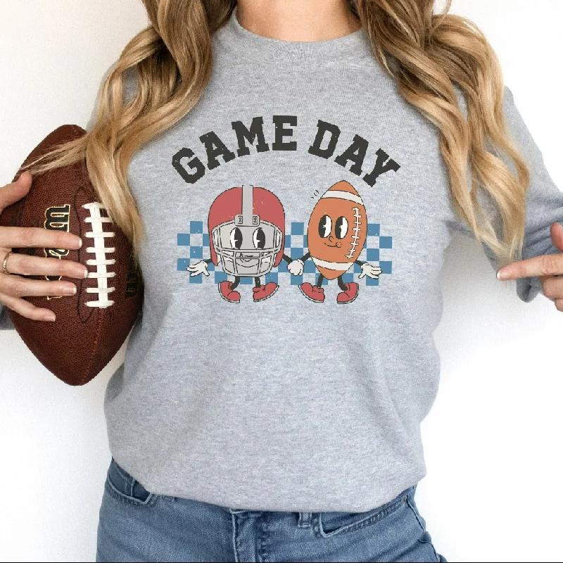 Retro Game Day Football Game Day Sweatshirt, Football Mom Crewneck, Football Sweater, Football Season Shirts