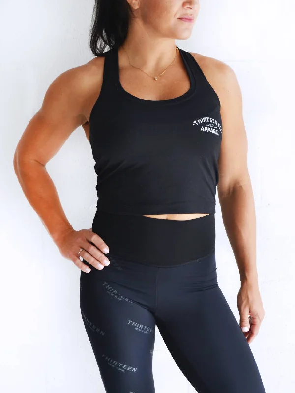 Basic Performance Crop Top In Black