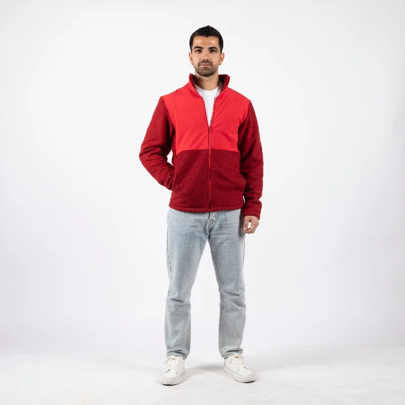 Red | Unisex Premium Superbasic Windwall Sherpa Jacket