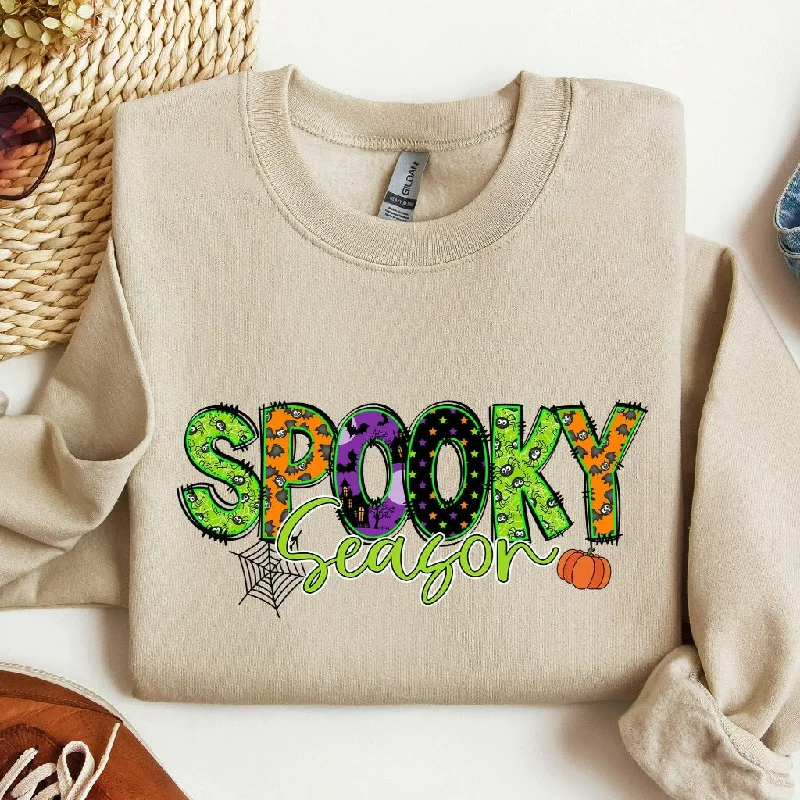 Spooky Season Sweatshirt, Halloween Crewneck, Retro Fall Halloween Sweater, Vintage Autumn Sweatshirt