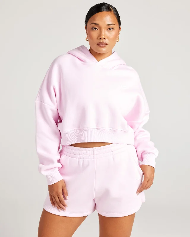 Omni Cropped Hoodie - Pink