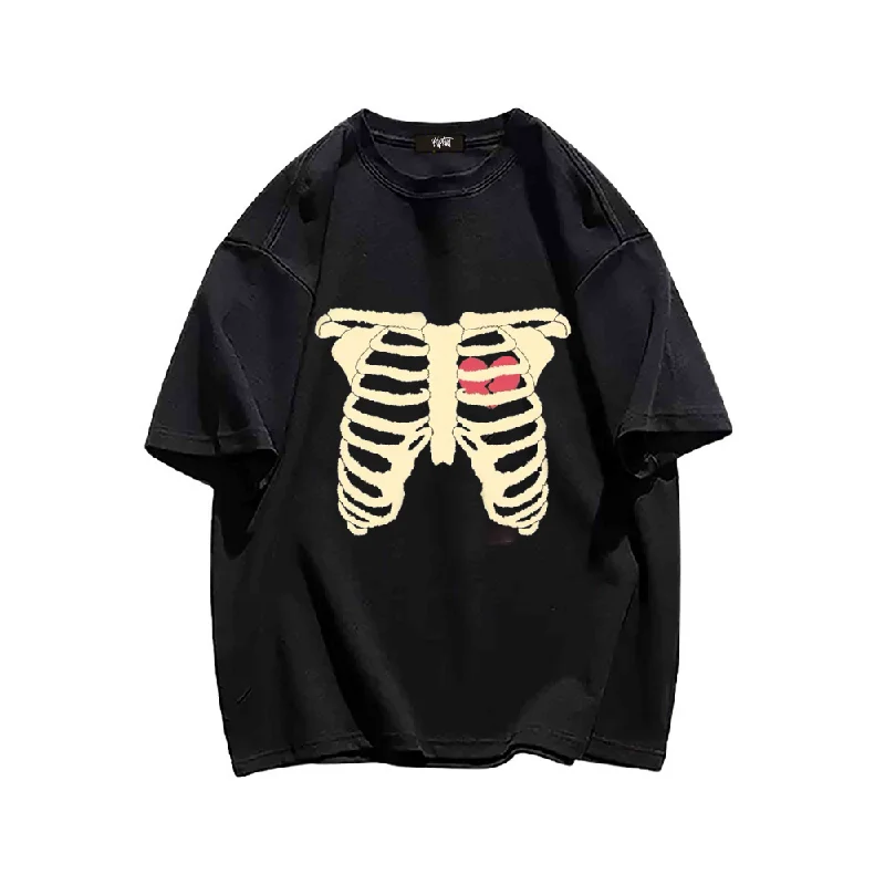 “Bone spine skeleton dark wind” T-shirt