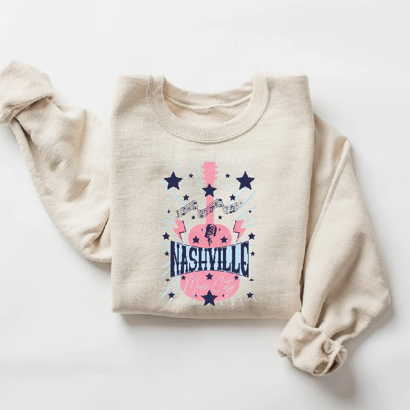 Nashville Music City Sweatshirt, Country Girl Crewneck, Girls Trip Sweater, Nashville TN Fan Shirt, Country Music Shirt