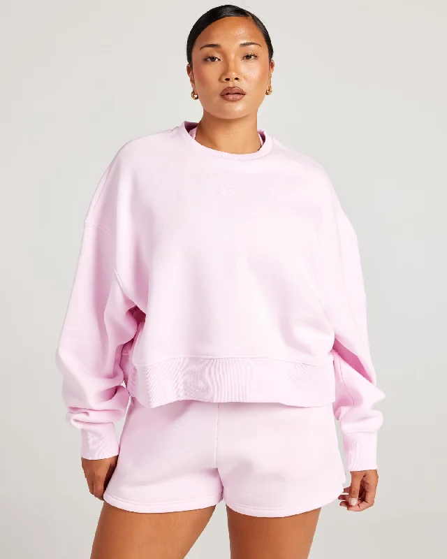 Omni Relaxed Crewneck - Pink