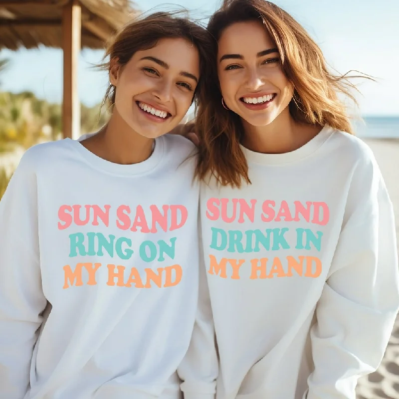 Beach Bachelorette Party Sweatshirts, Bride Shirt, Bachelorette Gifts, Bridesmaid Crewneck, Bridal Party Shirt