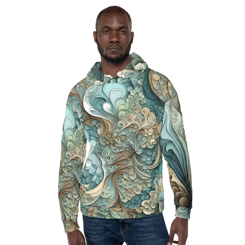 "Mosaic of the Tides" Collection - Designer Unisex Hoodie