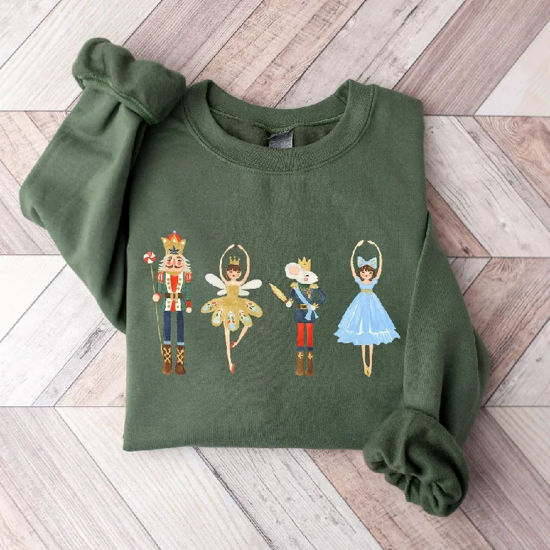 Nutcracker Sweatshirt, Christmas Crewneck, Sugar Plum Fairy Christmas Sweater, Christmas Shirt, Christmas Gift