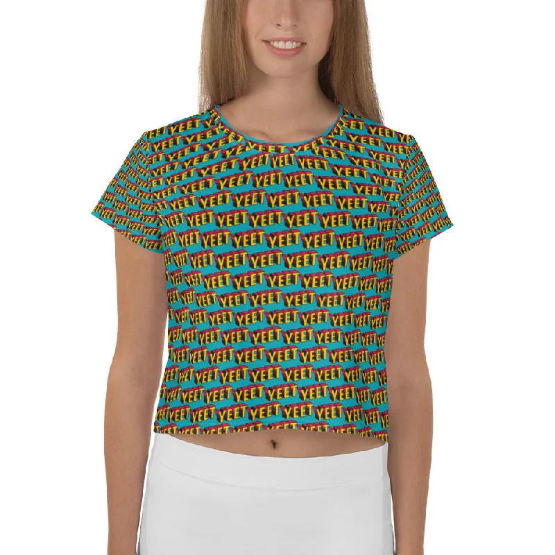 Yeet All-Over Print Crop Tee