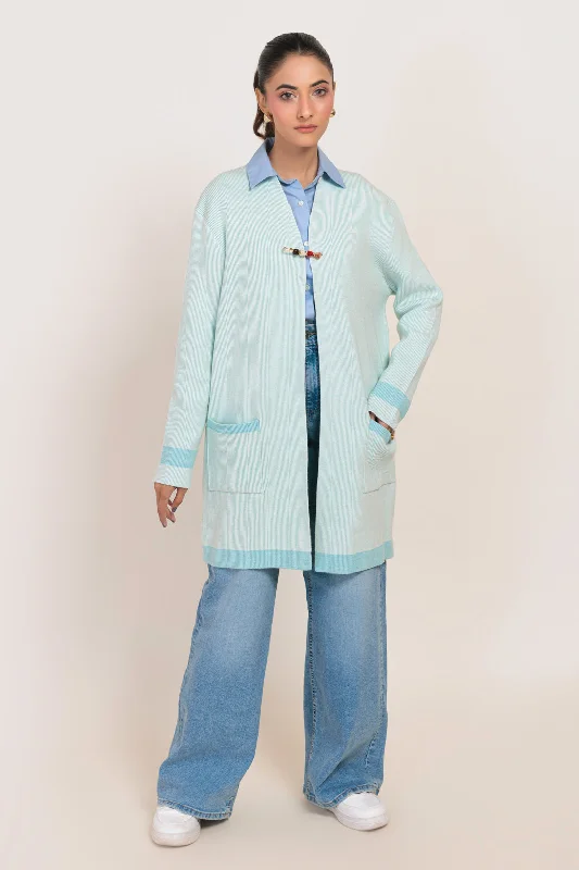 AQUA-FULL SLEEVES CARDIGAN SWEATER (24X-100-66)