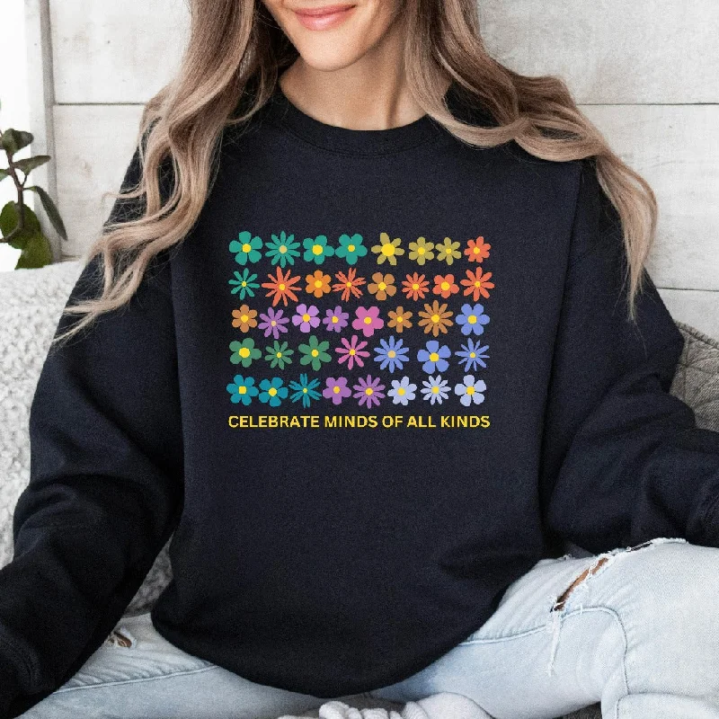 Celebrate Minds of All Kinds Sweatshirt, Neurodiversity Shirt, Autism Awareness Crewneck, ADHD Shirt