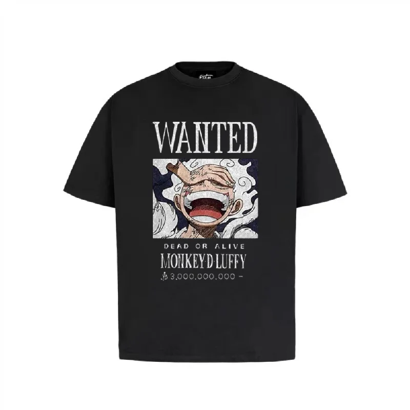 “Cartoon Luffy Wanted Poster Trendy Print” T-shirt