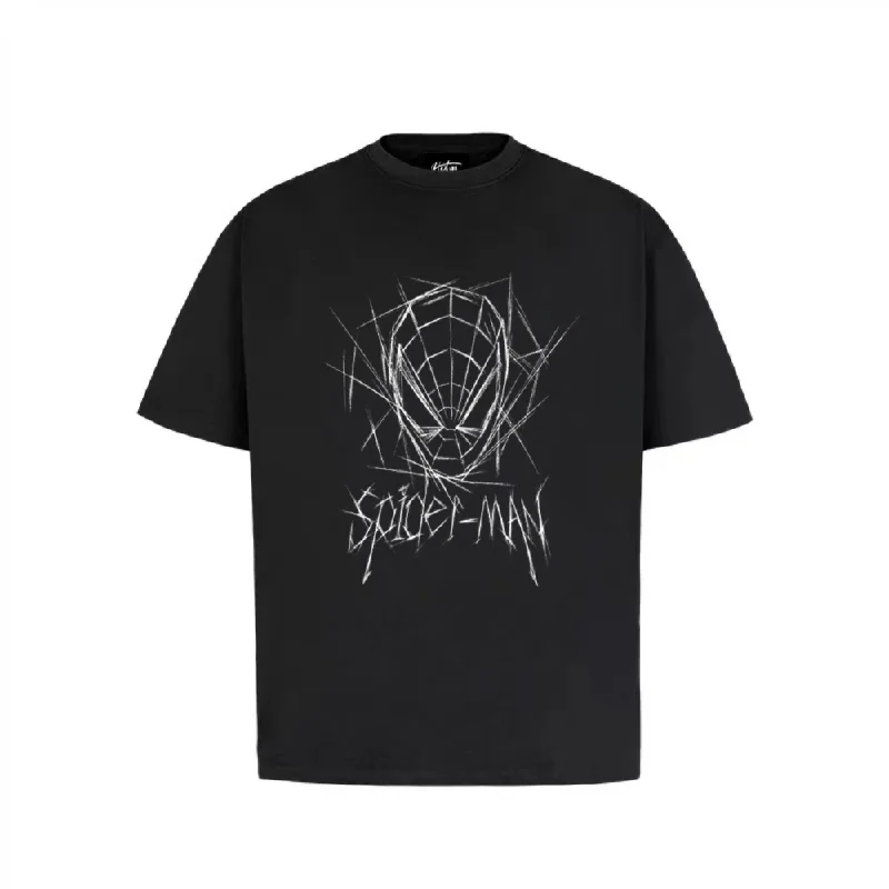 “HG®Cartoon spider head hand drawn print” T-shirt