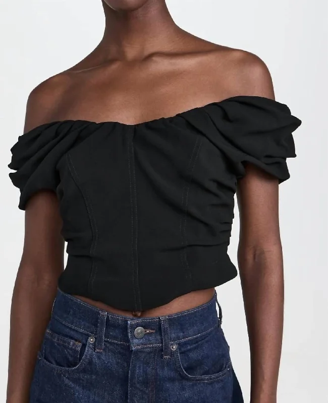 Nora Crop Top In Black