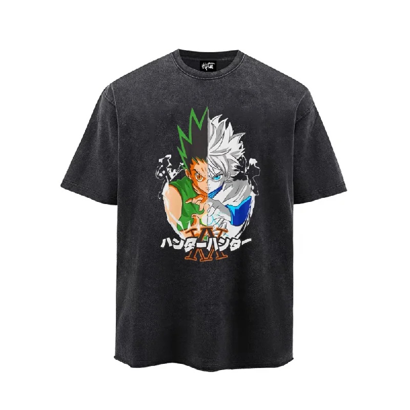 “Trendy niche hunter anime print” T-shirt