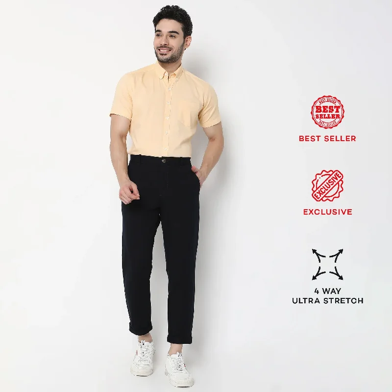 Knit Crop Chinos™  - Ulitimate Comfort - 4 Way Flexibility by E-Fast® Stretch