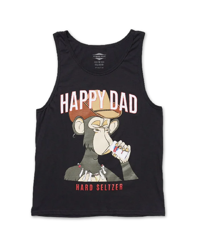 Happy Dad Ape Tank (Black)