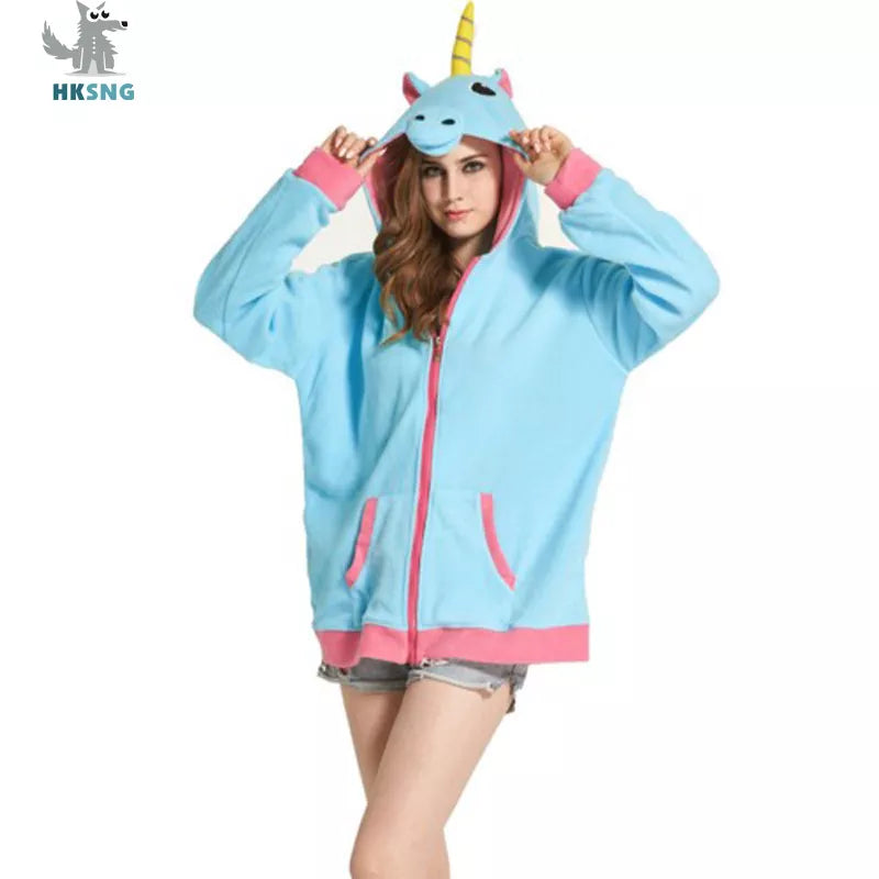 HKSNG Unicorn Fleece Hoodie - Women's