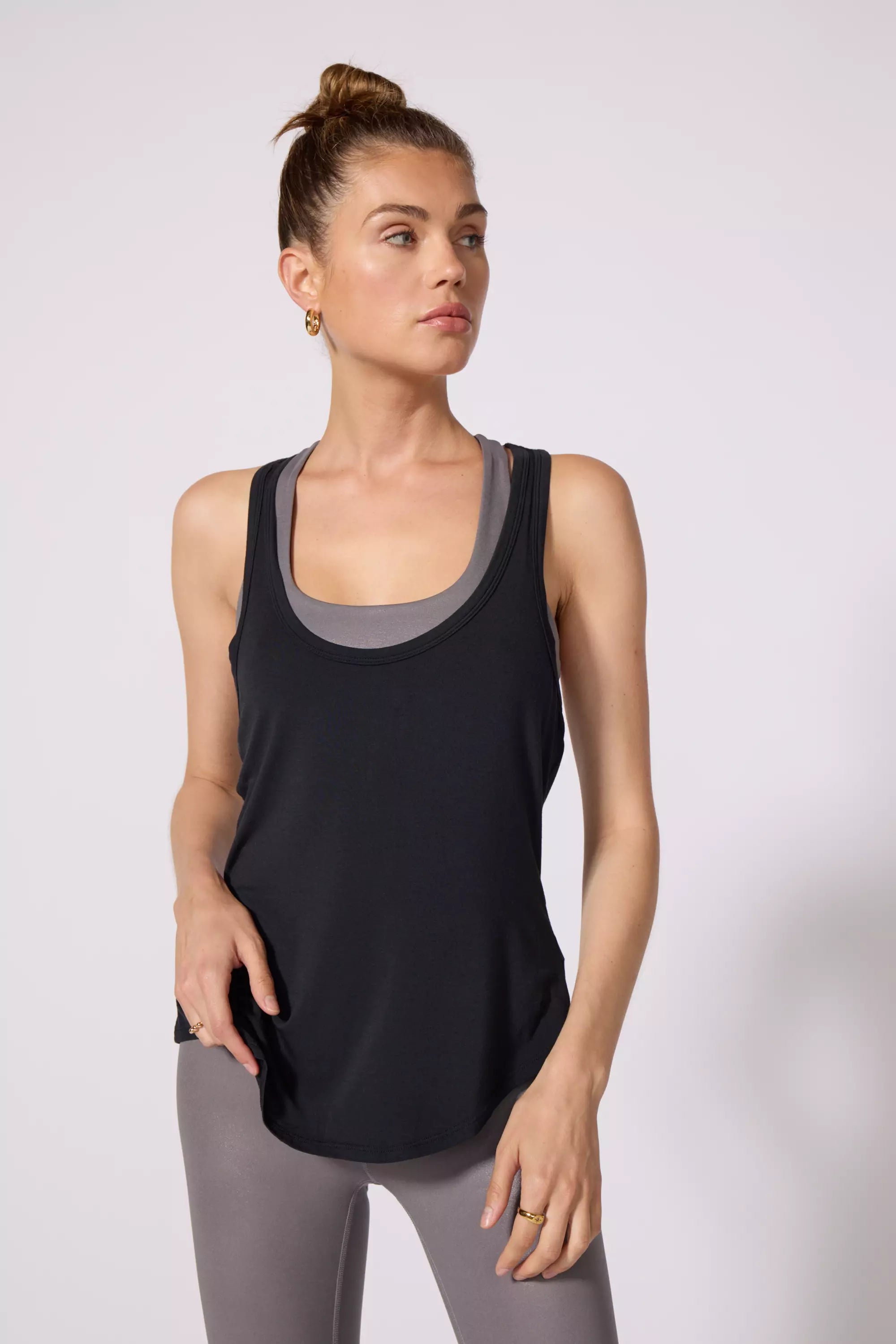 Racer Tank - Jet Black