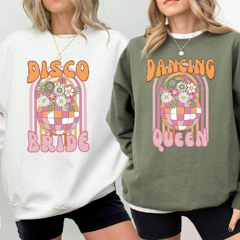 Disco Bachelorette Sweatshirts, Brides Last Disco Crewneck, Groovy Hippie Bride, 70s Bachelorette, Dancing Queen