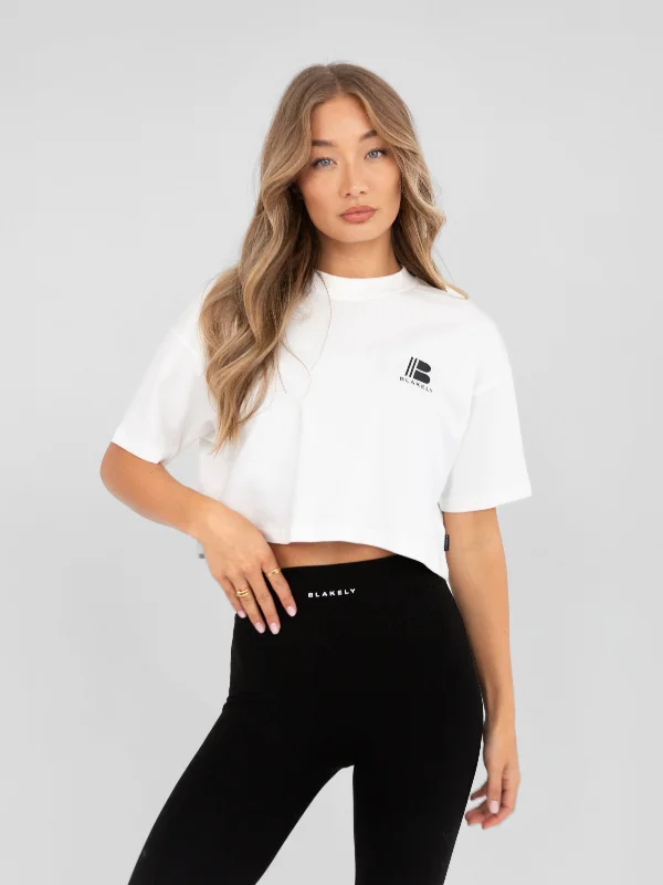 Apex Pro Cropped Tee - White