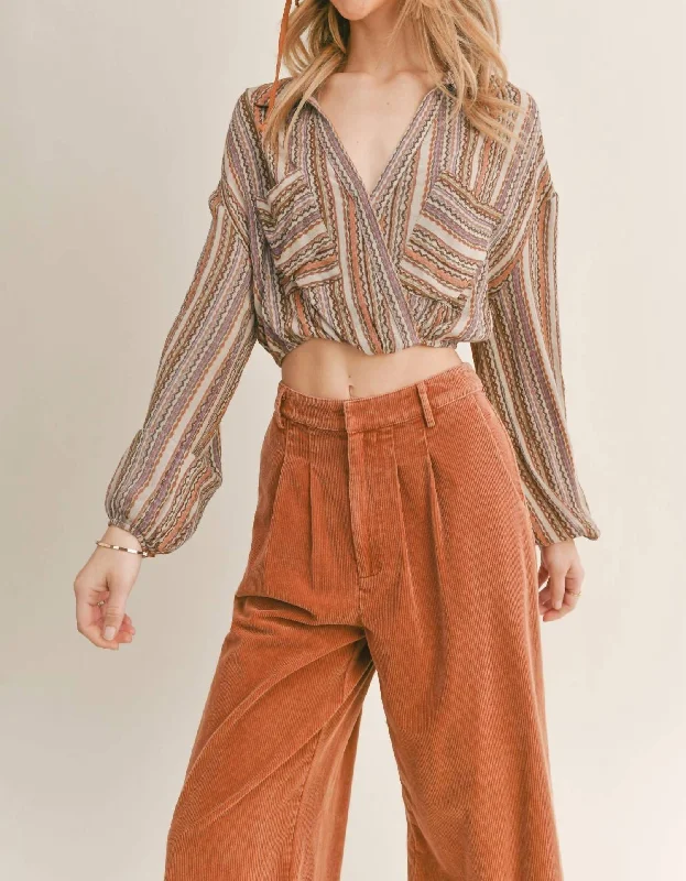 Bohemia Crop Top In Multi