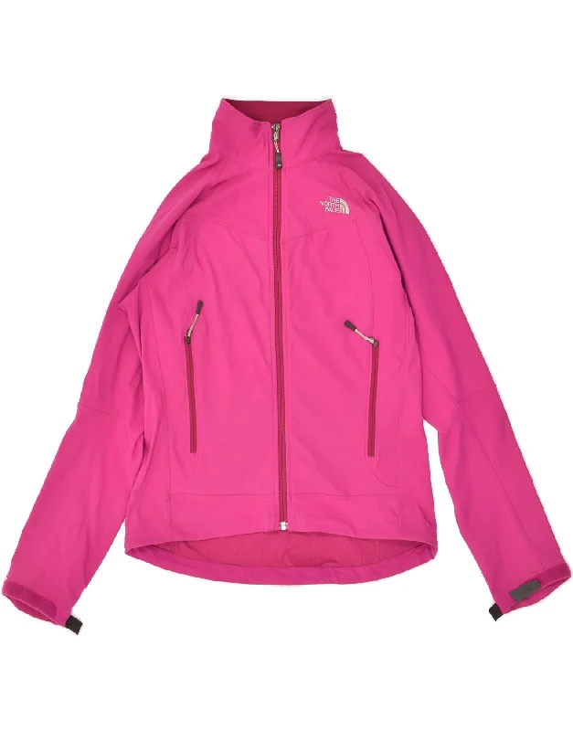 THE NORTH FACE Womens Rain Jacket UK 14 Medium Pink Nylon