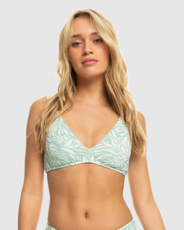 Womens Pt Rib Roxy Love The Oceana V Bikini Top