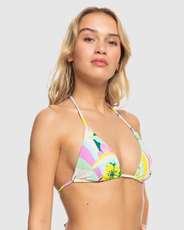 Womens Rave Wave Tiki Tri Bikini Top