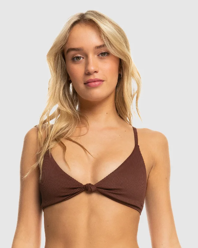 Womens Roxy Love The Surf Knot Bikini Top