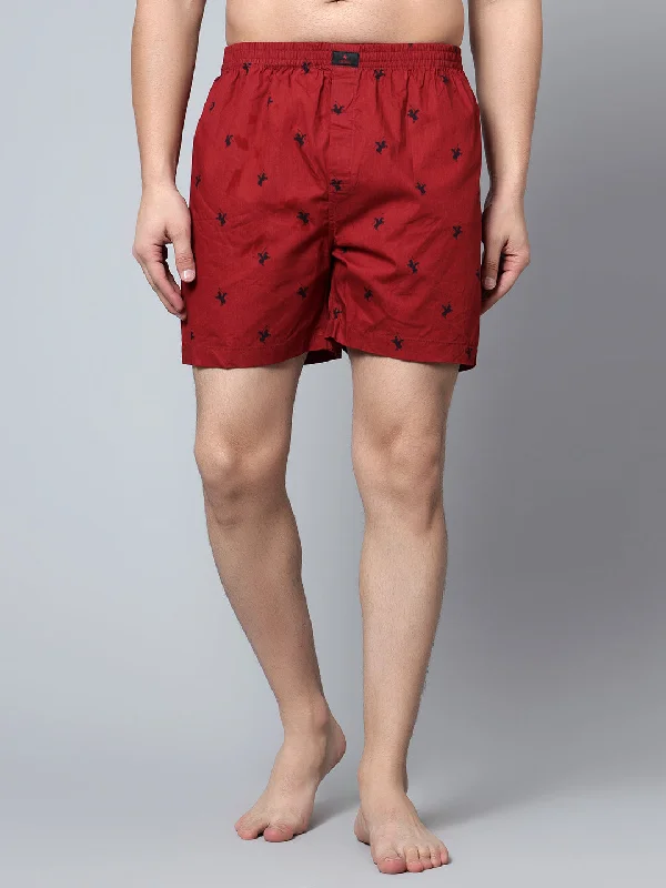 Men Maroon Boxer