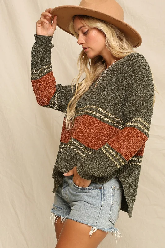 Olive Knitted Sweater