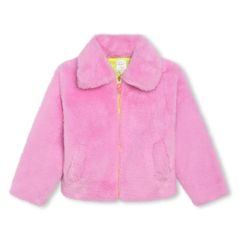 Pink Hero Fuzzy Coat