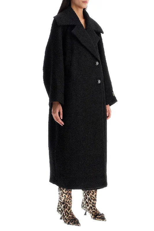 Ganni Long Bouclã Coat For