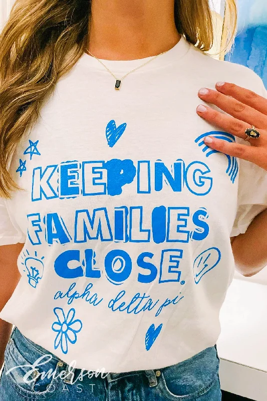 Alpha Delta Pi Keeping Families Close Doodle Tee