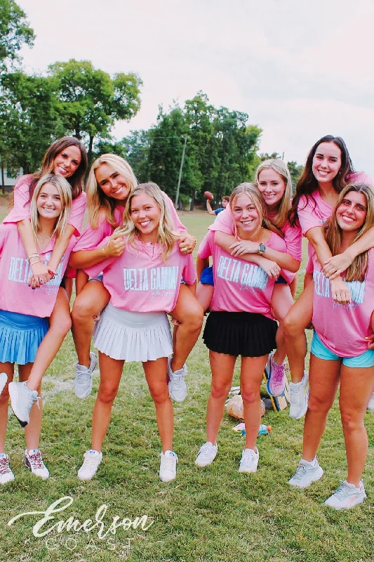 Delta Gamma Pink Do Good Henley