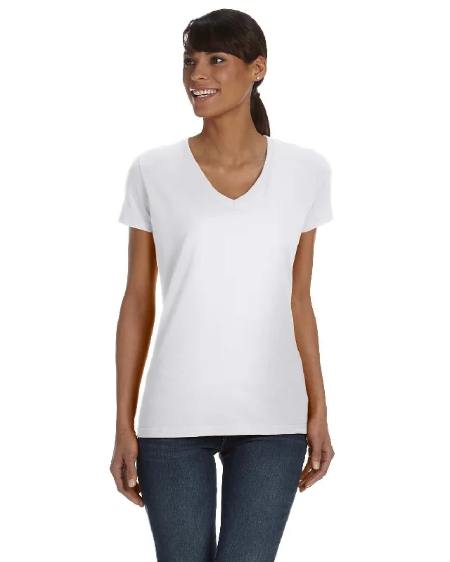 Fruit of the Loom Ladies' HD Cotton™ V-Neck T-Shirt L39VR