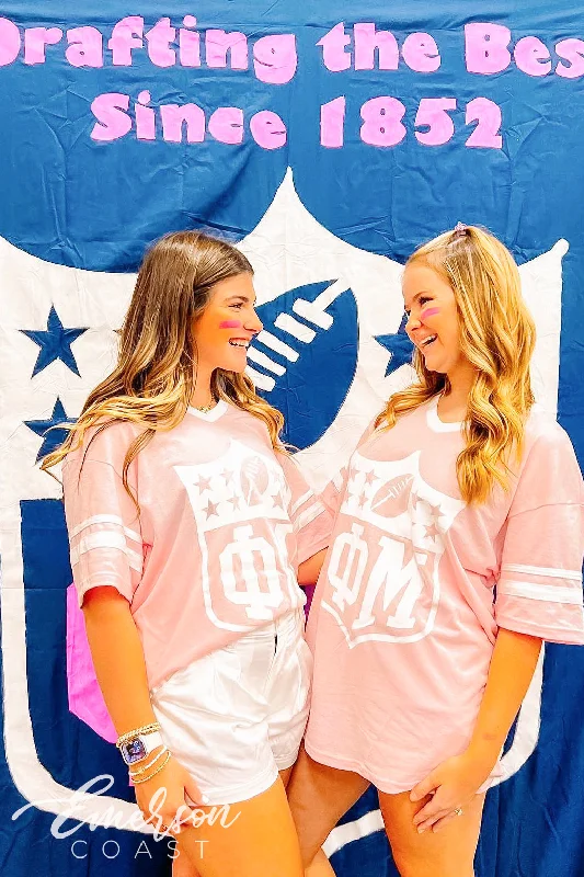 Phi Mu Drafting the Best Bid Day Jersey Tee