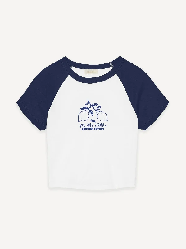 Vitamin C Rib Raglan Baby Tee